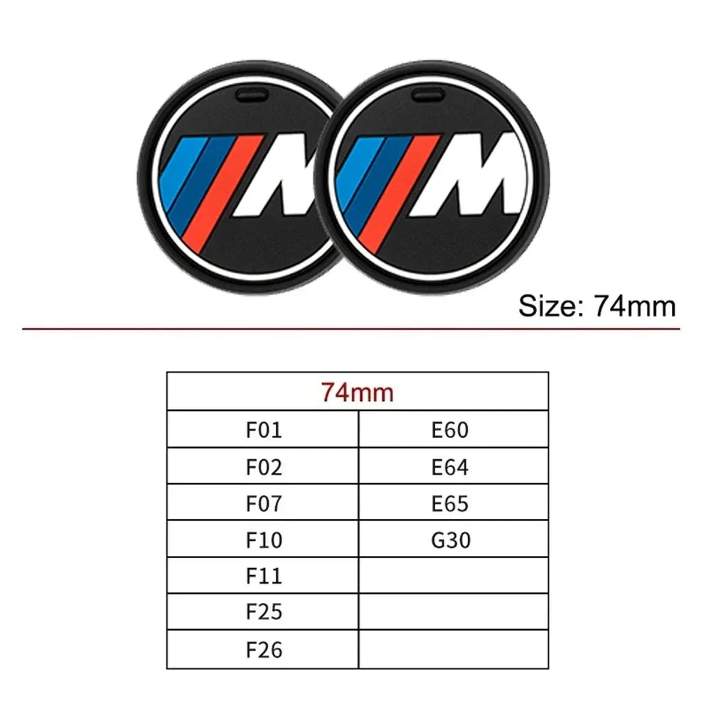 2PCS Car Cup Mat FOR BMW