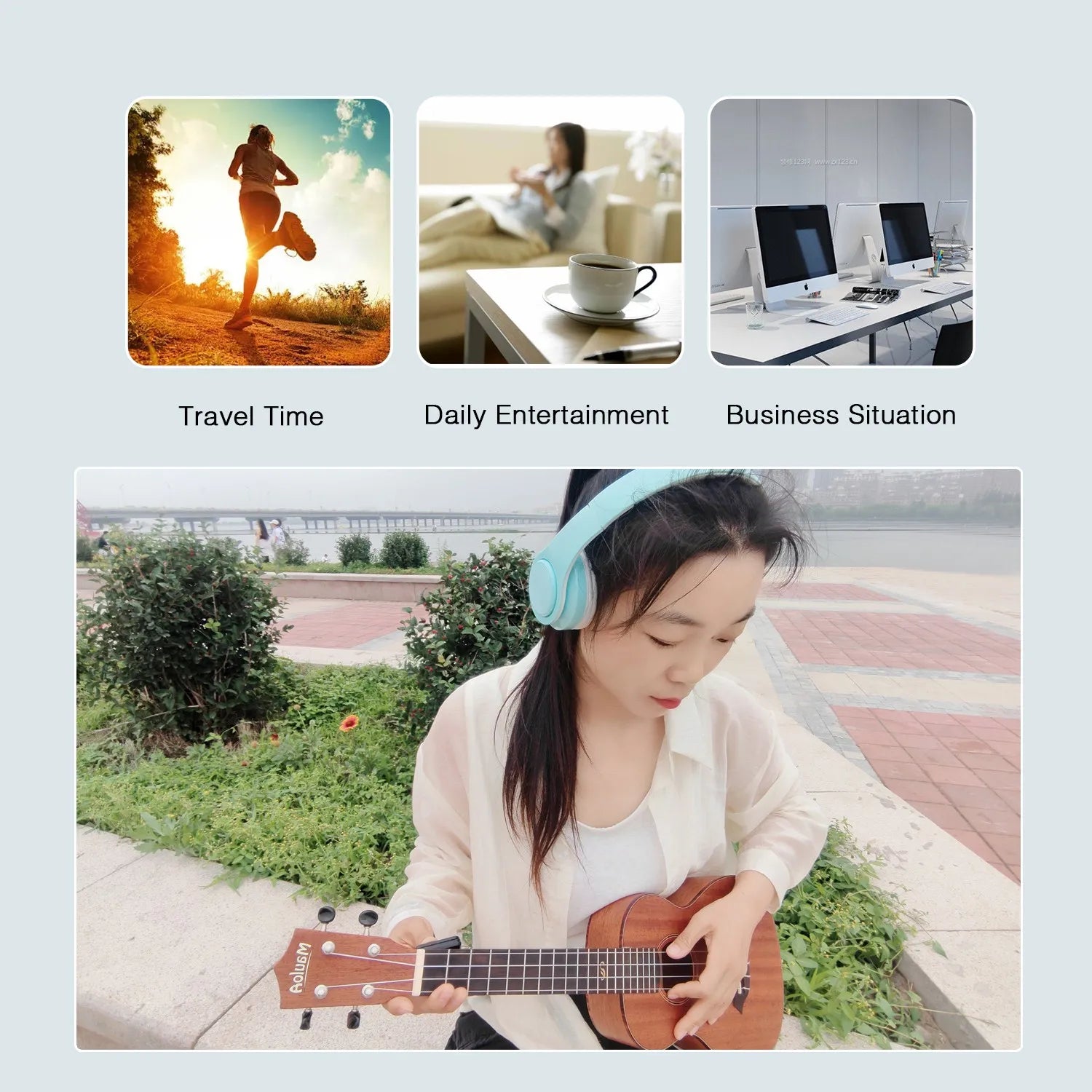 Stereo  Mp3 Bluetooth Headset