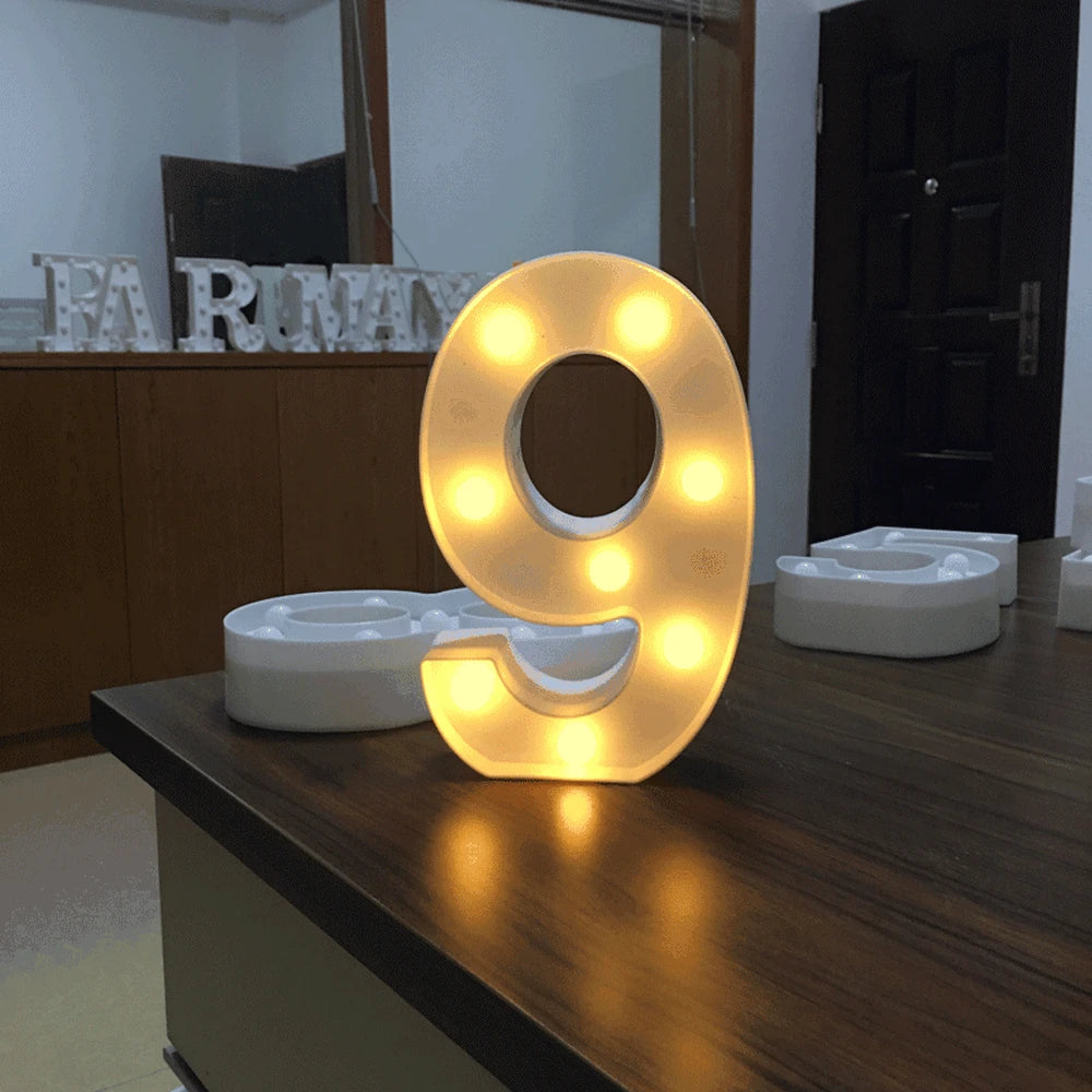 Luminous Number Lamp