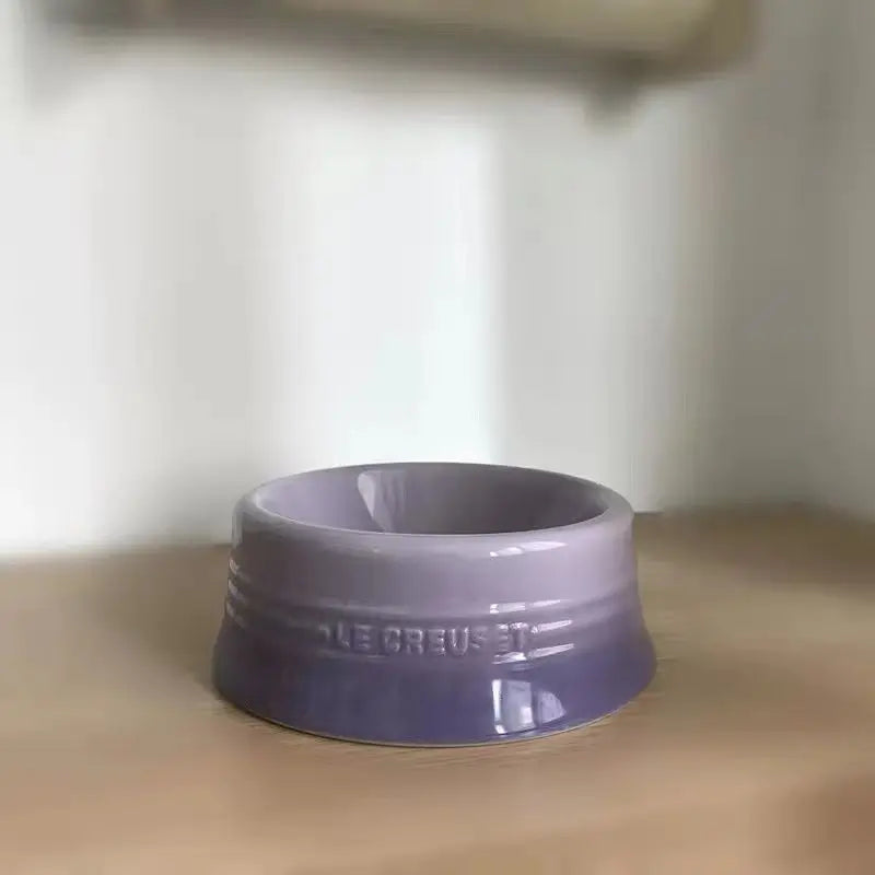 Ceramic colored cat bowl