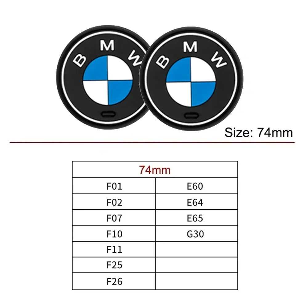 2PCS Car Cup Mat FOR BMW