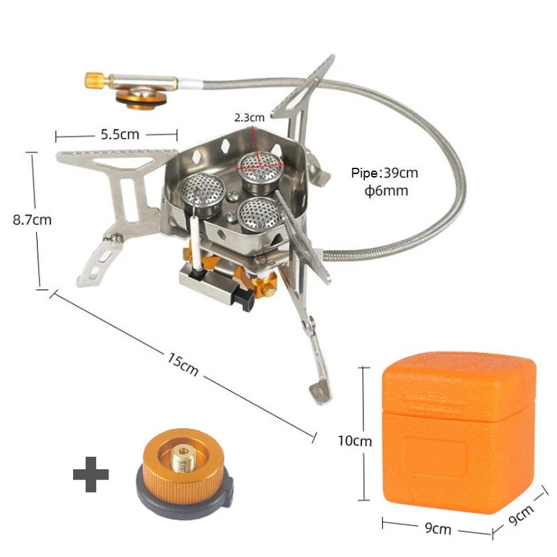 Portable Three Head Stove