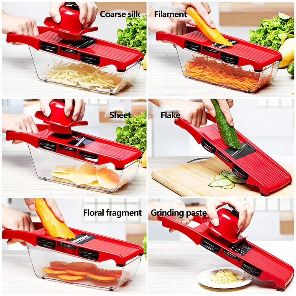 Vegetable Cutter with Steel Blade Slicer