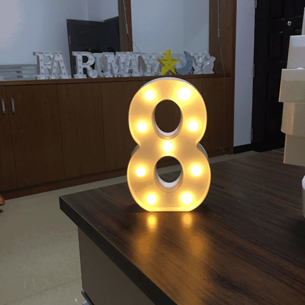 Luminous Number Lamp