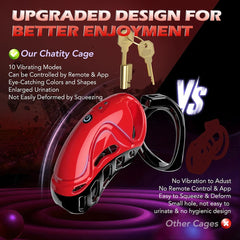 App Remote Control Vibrating Chastity Cage