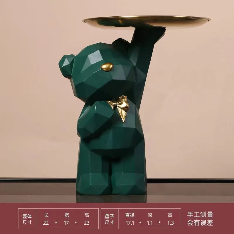 Resin Geometric Bear