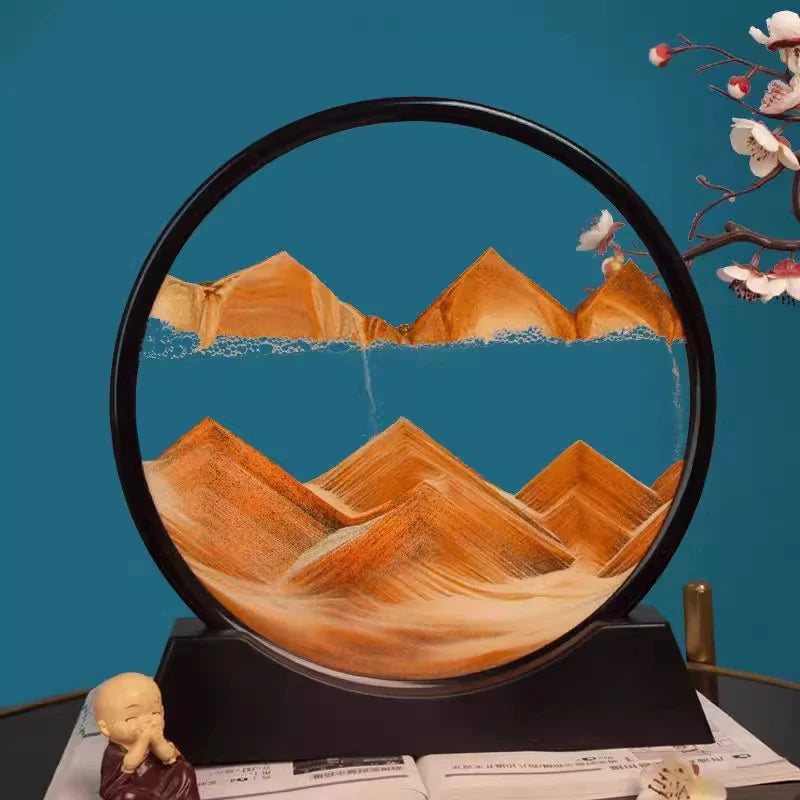 3D Hourglass  Moving Sand Art