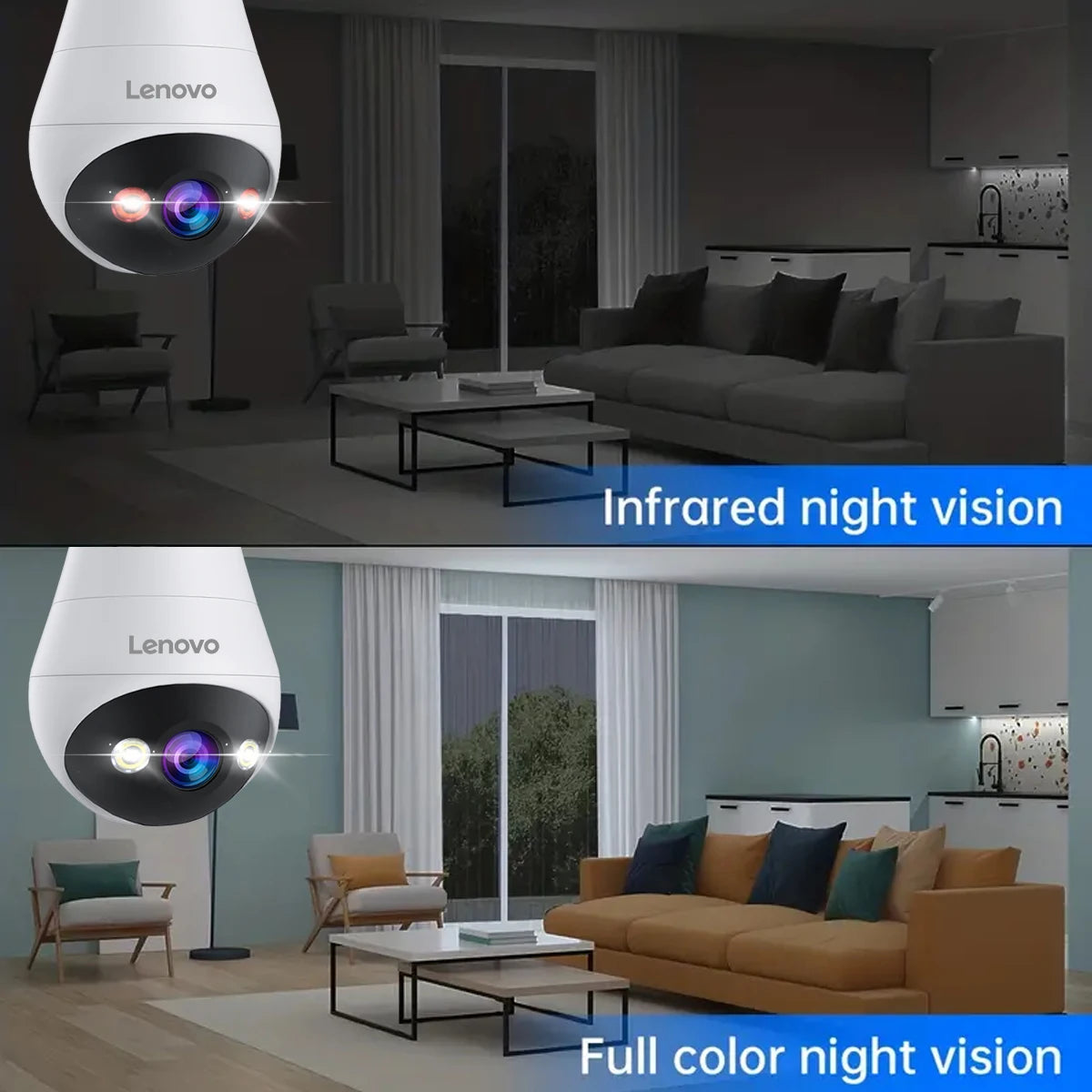 3MP WIFI   Bulb Security Camera