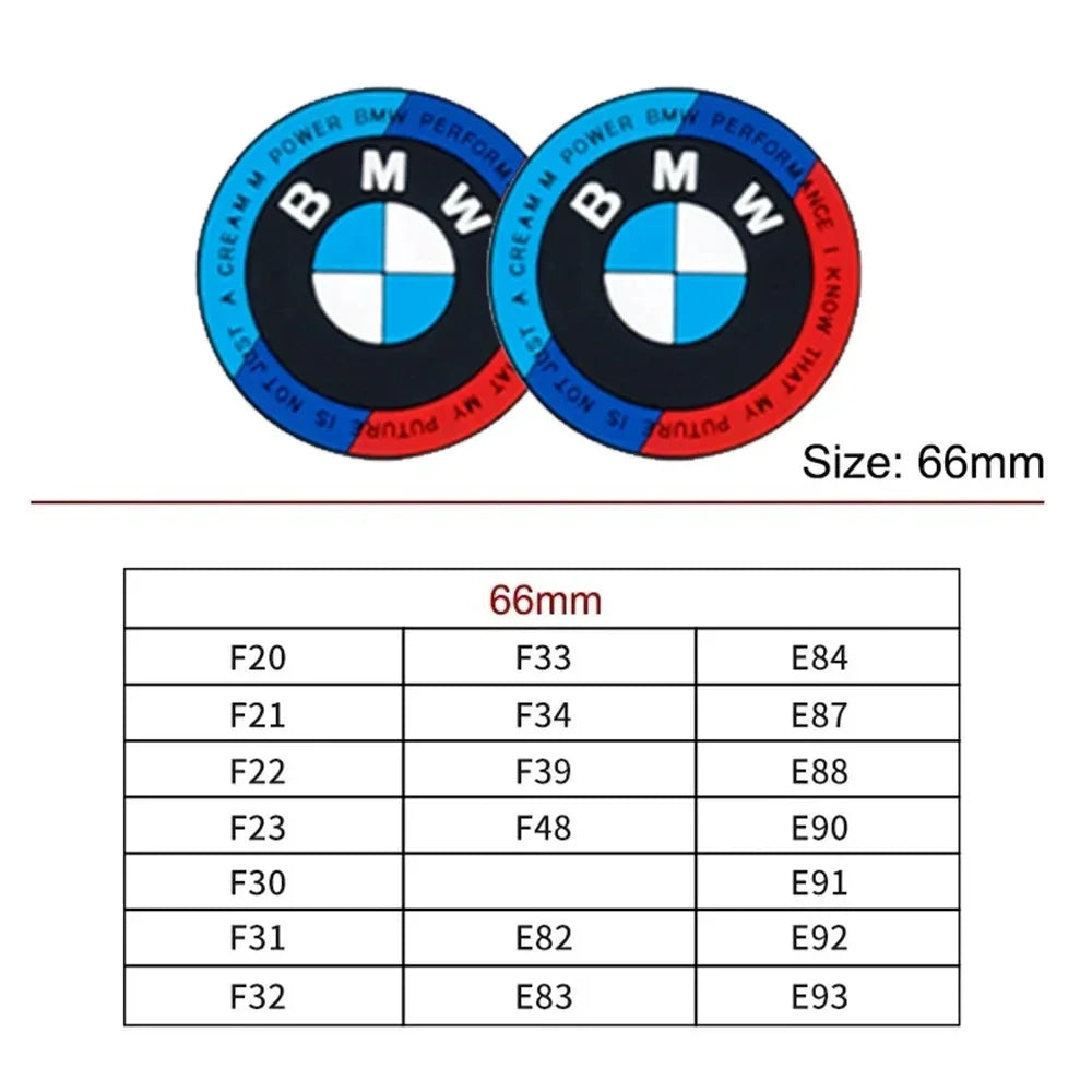 2PCS Car Cup Mat FOR BMW