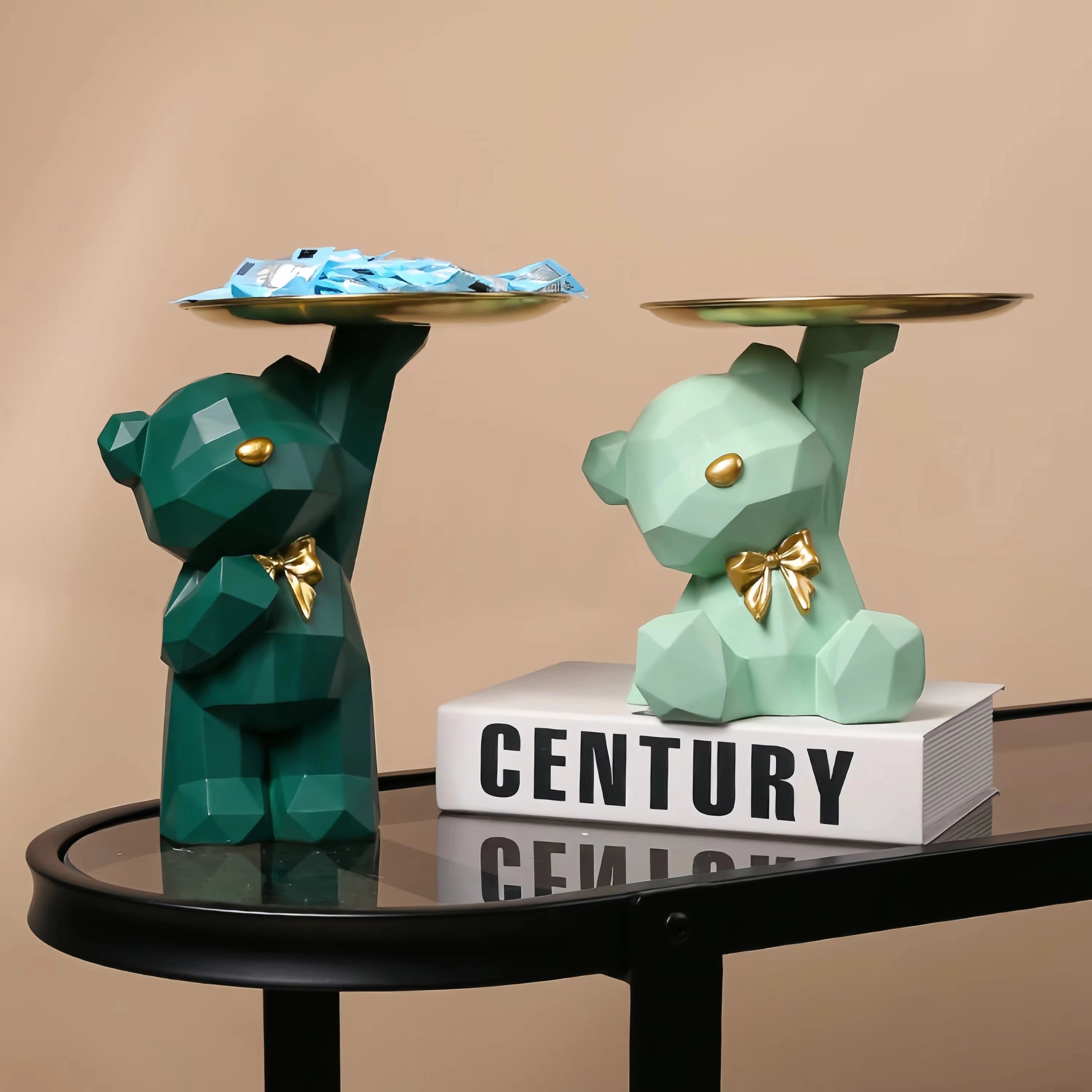 Resin Geometric Bear