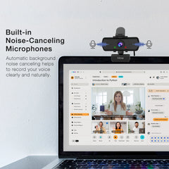 Full HD PC Webcam with Microphone,