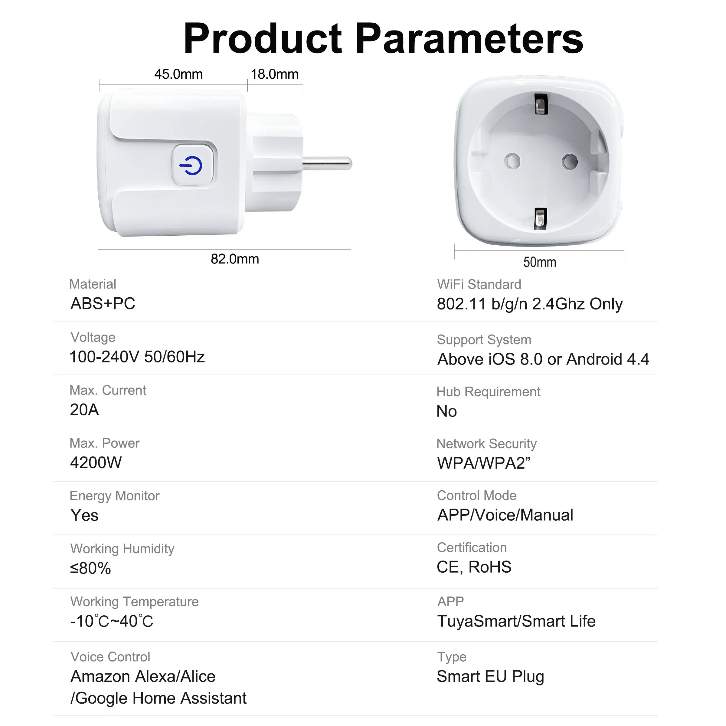 Smart Plug WiFi Socket