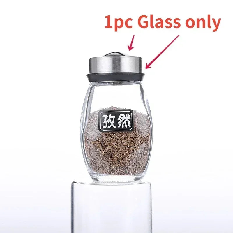 Bottle Glass Jar and Spice Jar