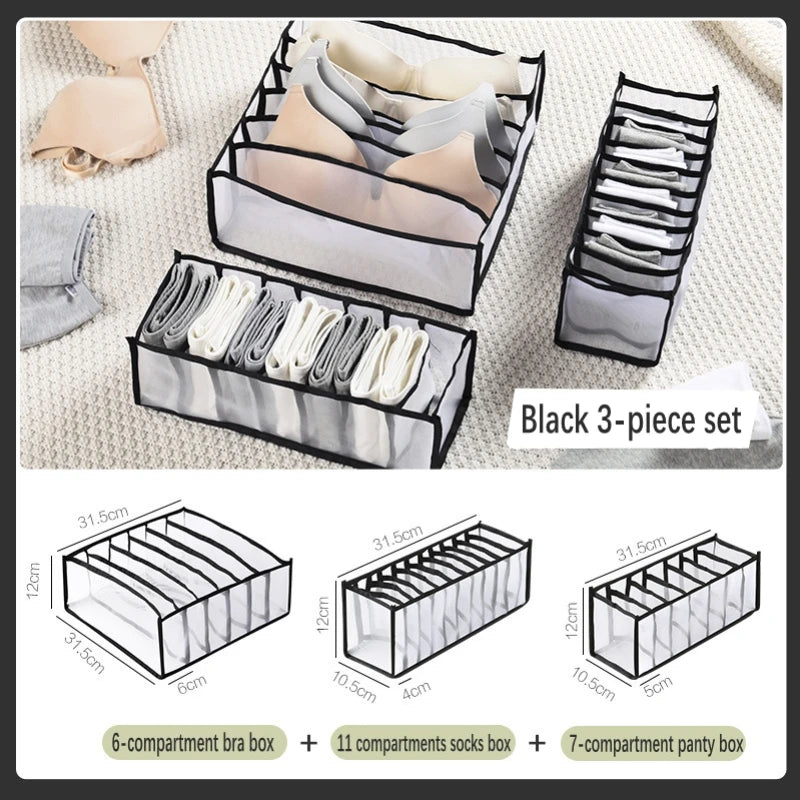 Foldable underwear organizer