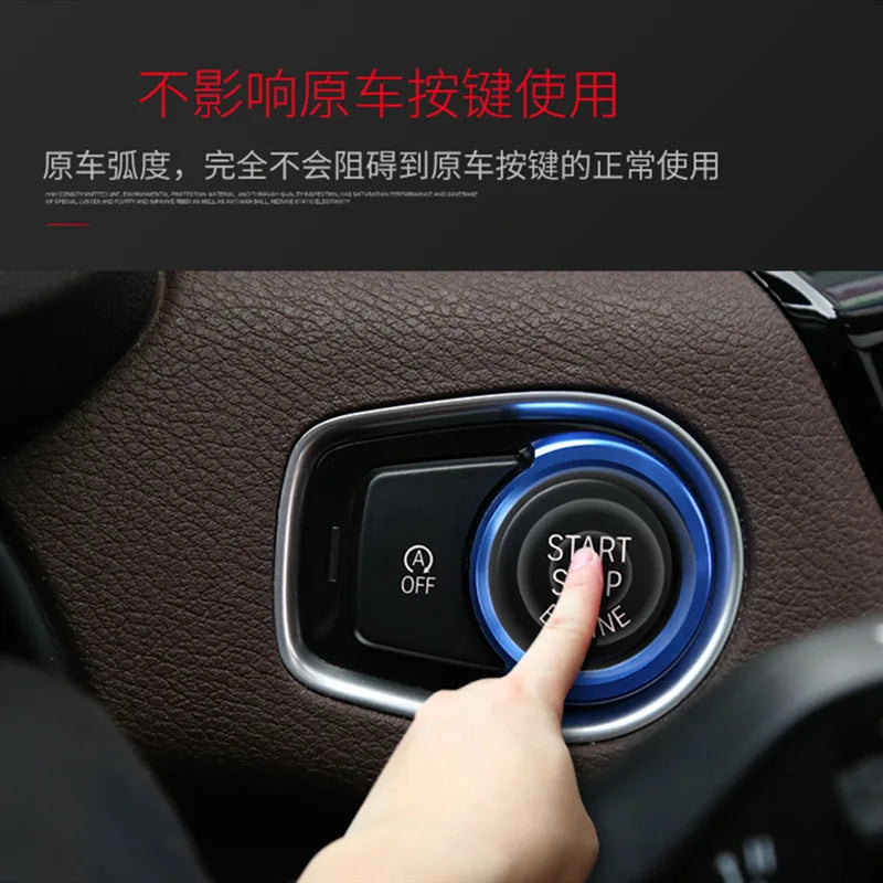 Car Engine Start button  Key Ring