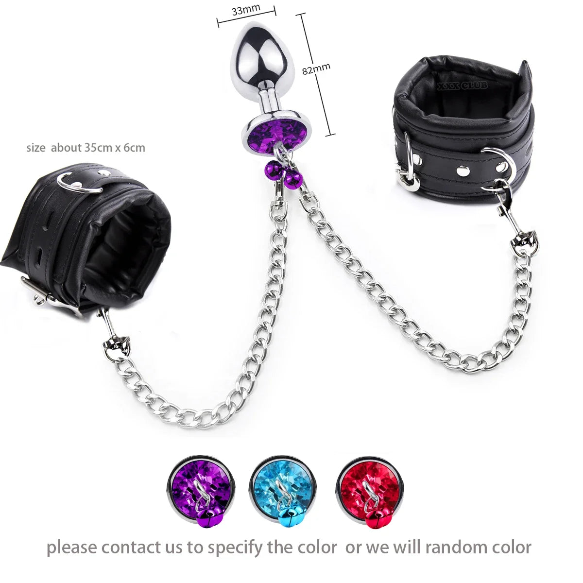 Anal Plug to Wrist Handcuffs
