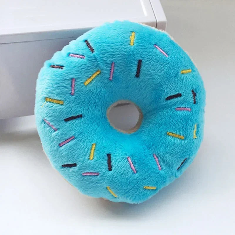 Soft Donuts Plush Dog Toy
