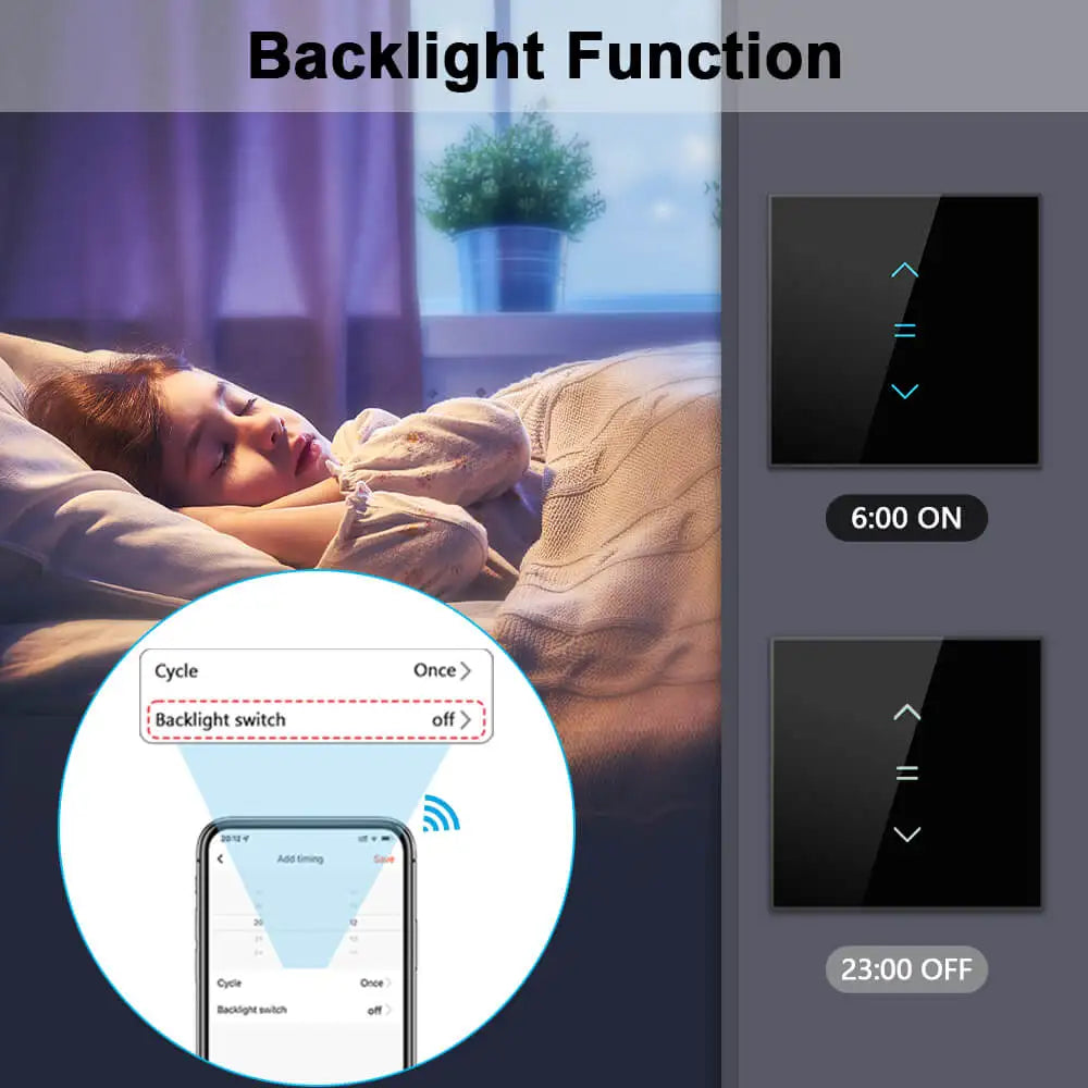 WiFi Curtains Blinds Switch Roller