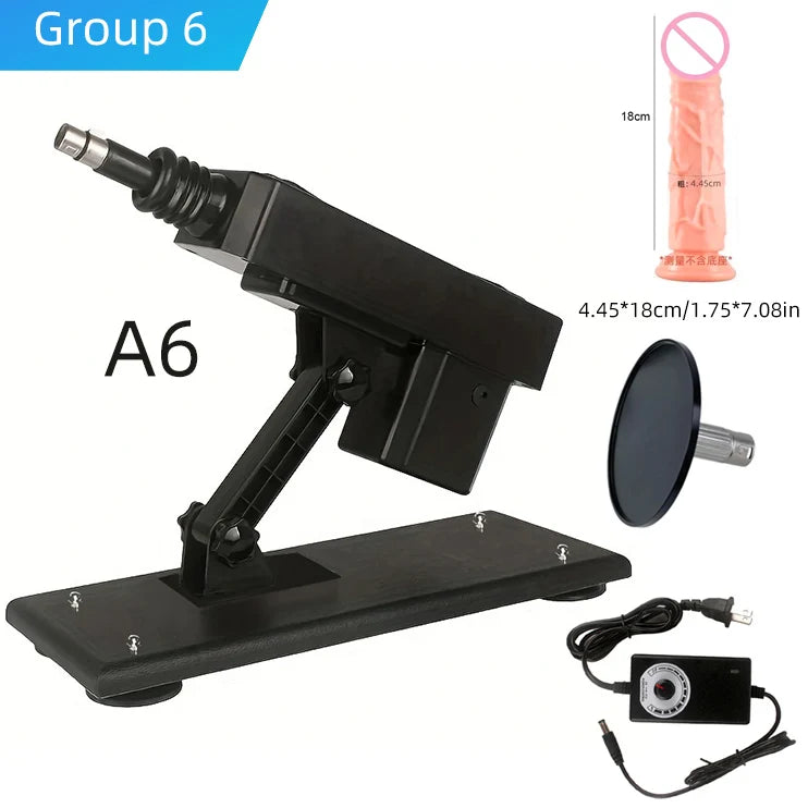 Fuvk Machine with Flesh Dildo Vagina Anal Thrusting Dildo