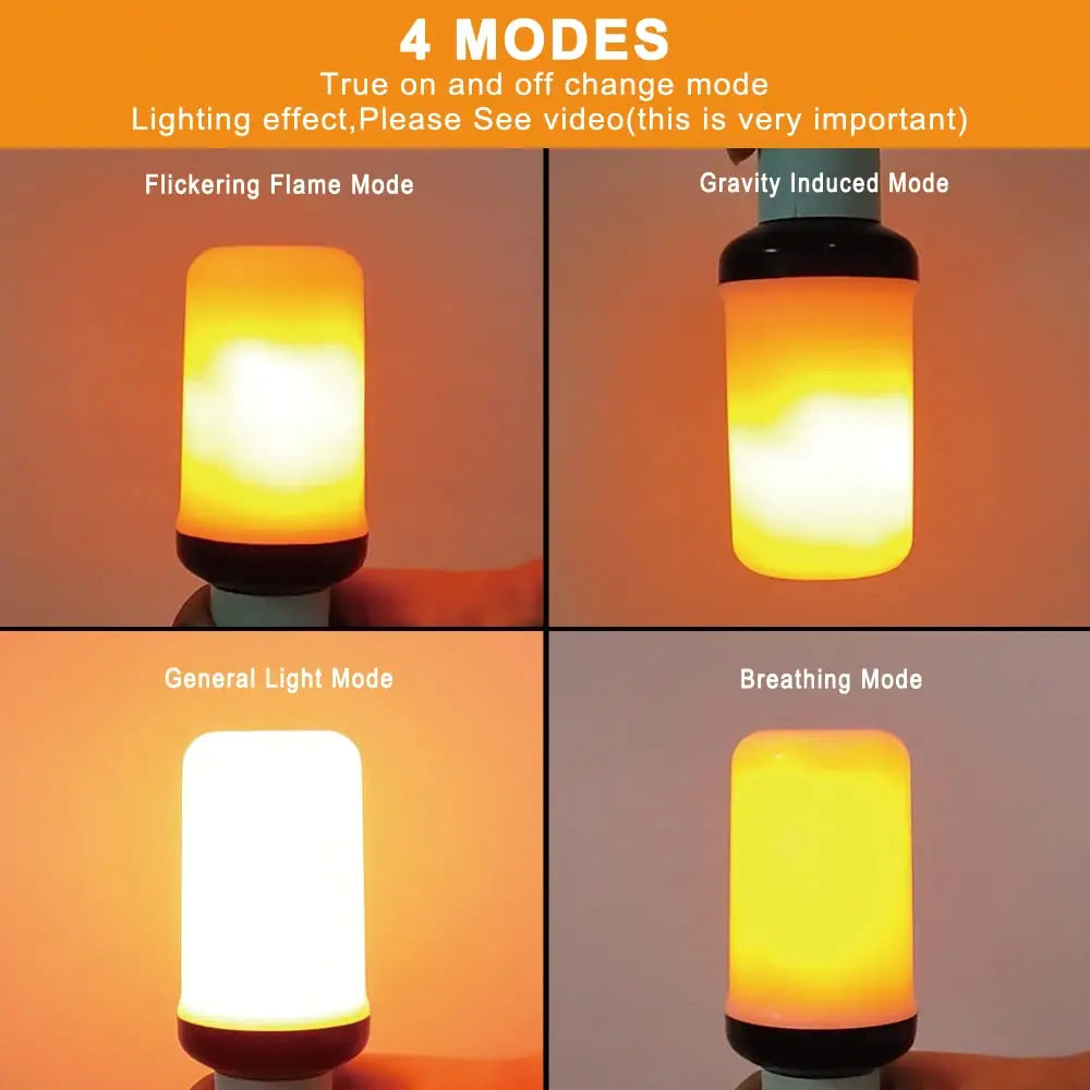 LED Dynamic flame effect light