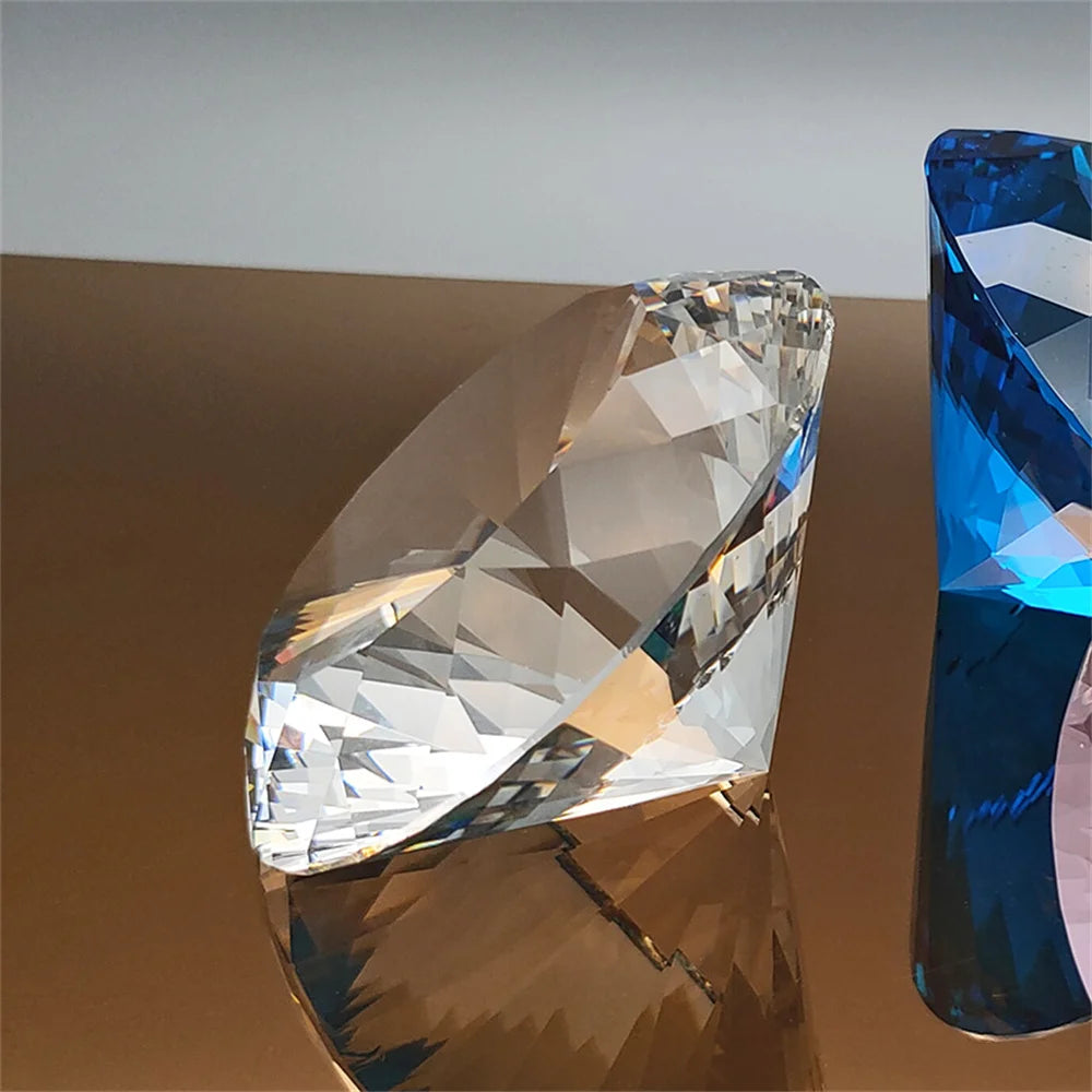 Crystal Diamond Shaped Paperweight