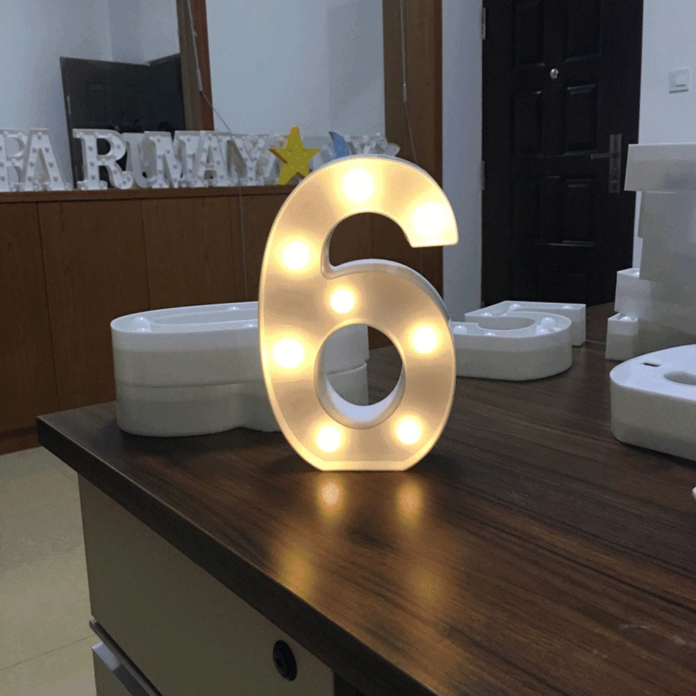 Luminous Number Lamp