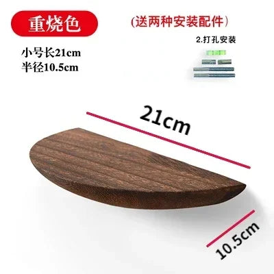 Semicircle Wooden Wall Shelf