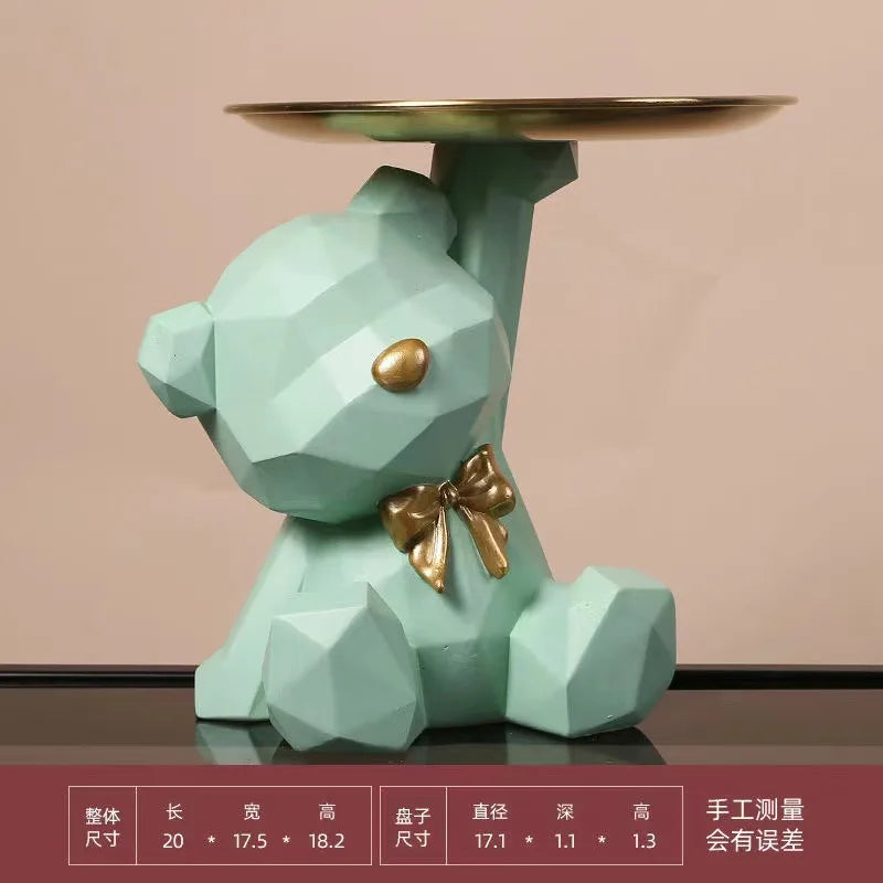 Resin Geometric Bear