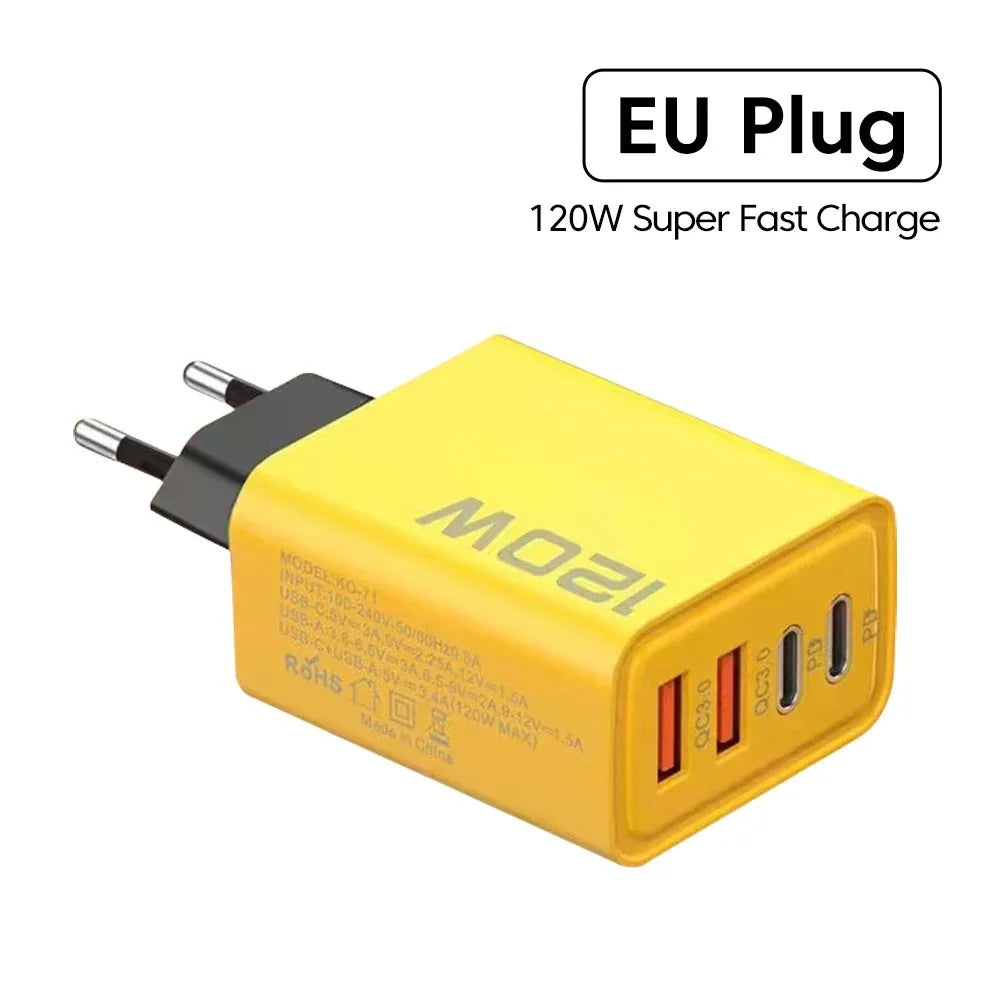 4 Ports  USB Type C Charger