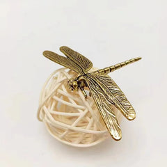 Vintage Brass Dragonfly Figurine
