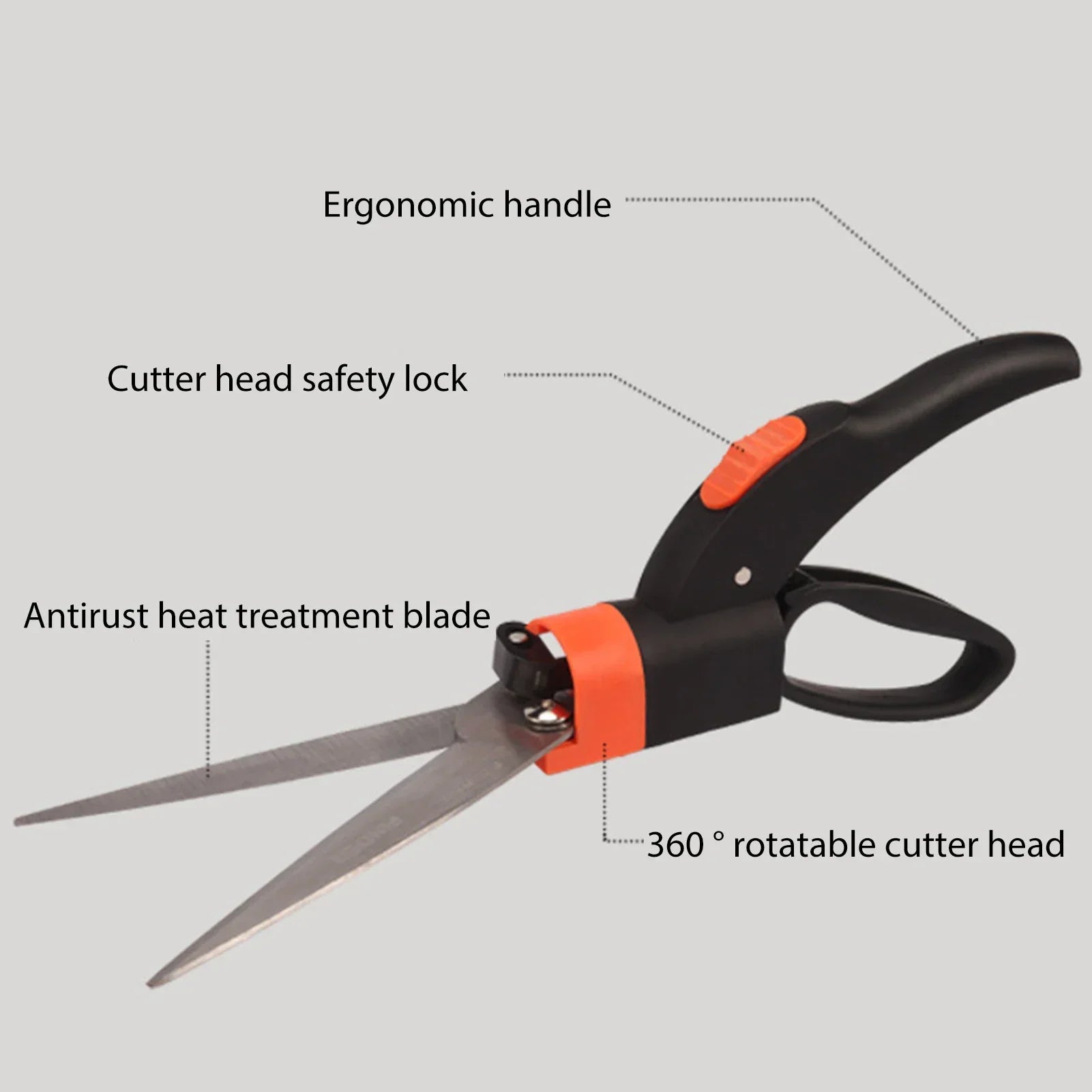 Ergonomic Grip Garden Scissors