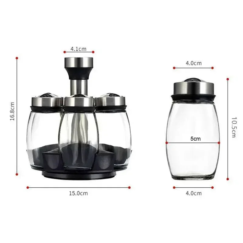 Bottle Glass Jar and Spice Jar