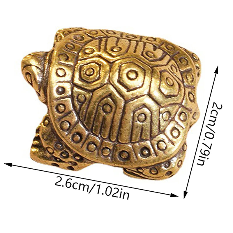 1Pc Antique Solid Brass Turtle