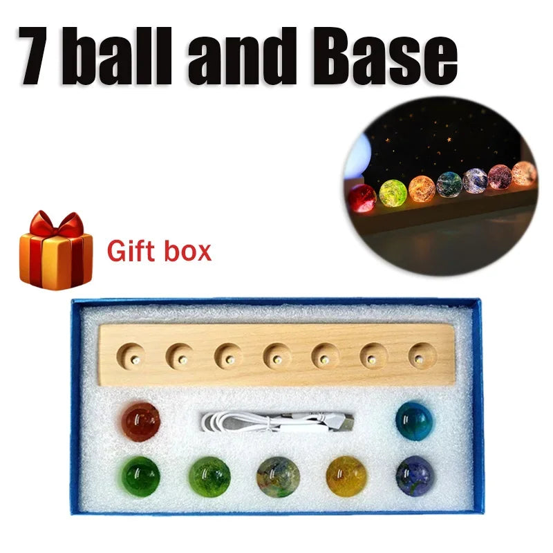Fantasy Colorful Glass Star Ball