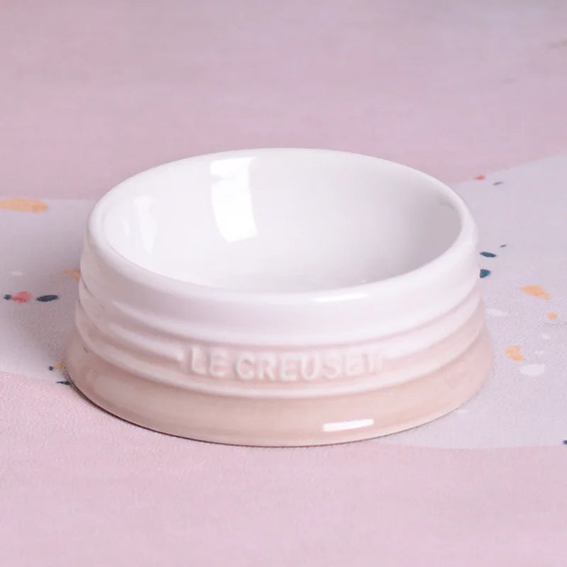 Ceramic colored cat bowl