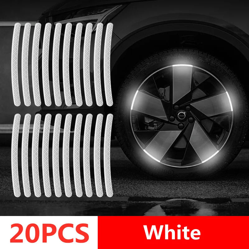 Car Wheel Hub Reflective Stripes