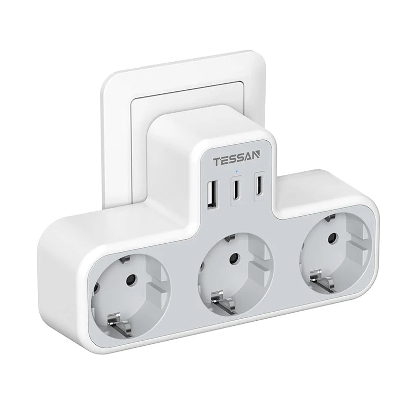 3 Way Wall Socket