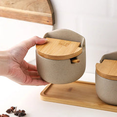 Japanese Style Ceramic Seasoning Jar