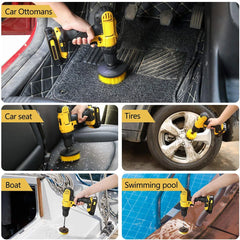Drill Brush Attachment Set