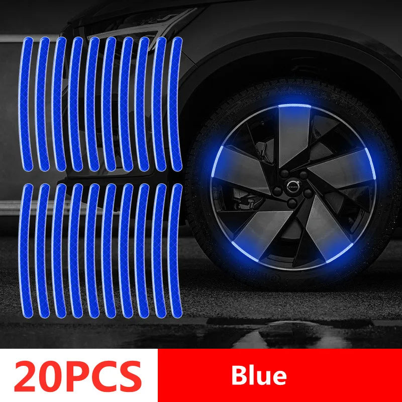 Car Wheel Hub Reflective Stripes