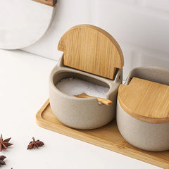 Japanese Style Ceramic Seasoning Jar