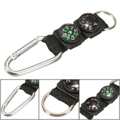 Mini Carabiner Keychain Compass