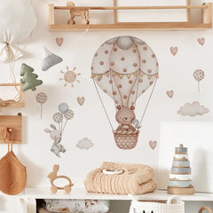 Animals Bear Rabbits Wall Stickers