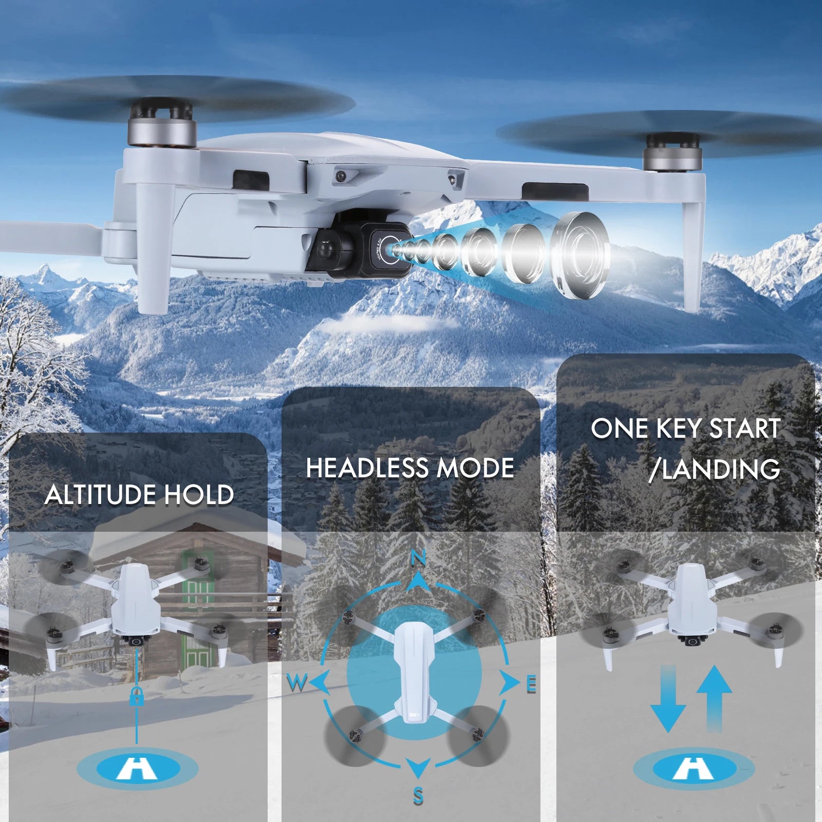4K   Drone with Camera