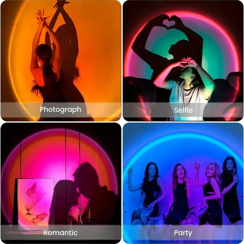 Vibrant Sunset Projection Light