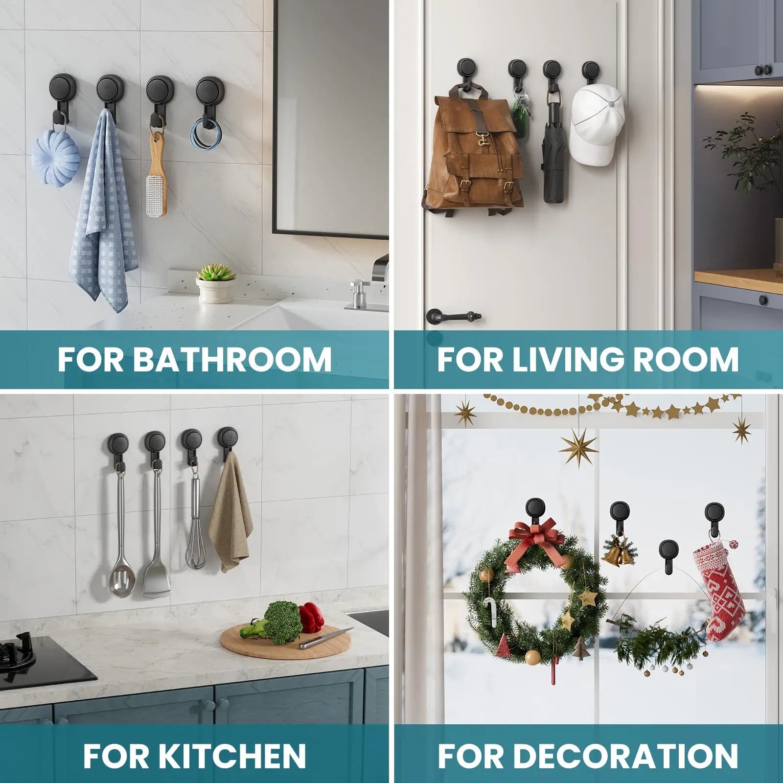 Vacuum Suction Cup Hooks