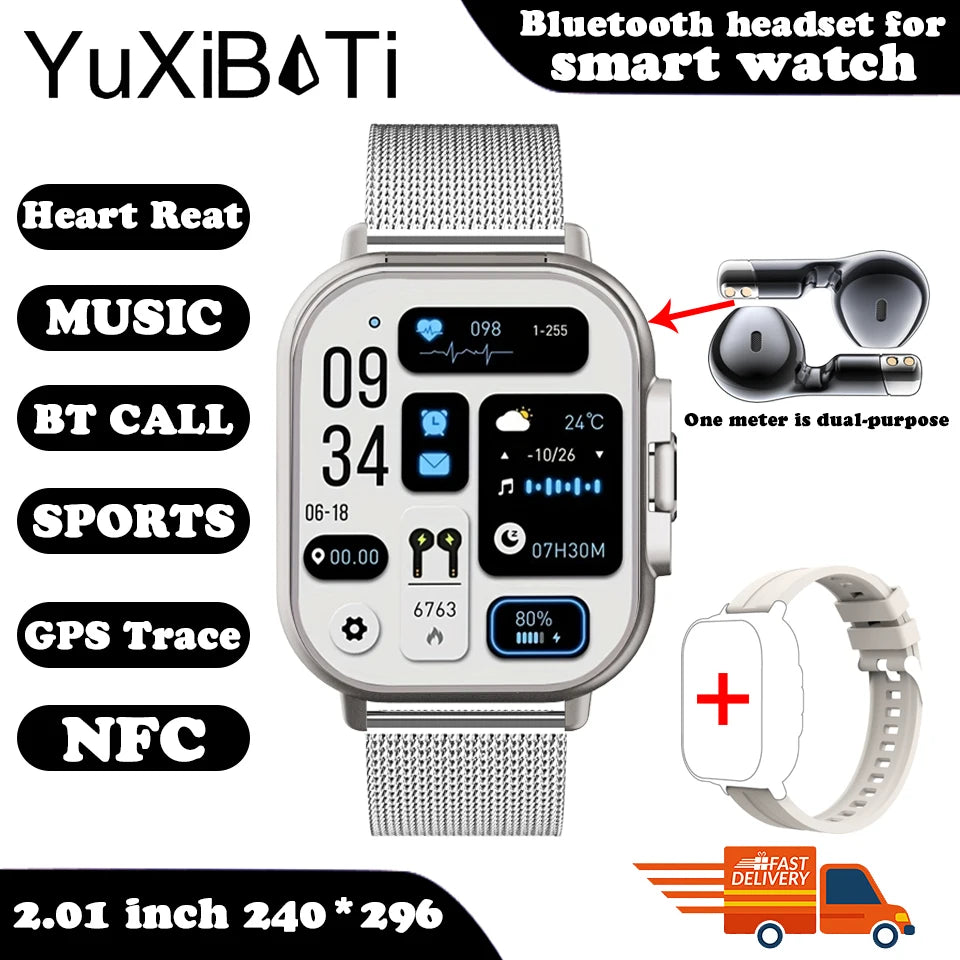 Smart Watch  With Earphone