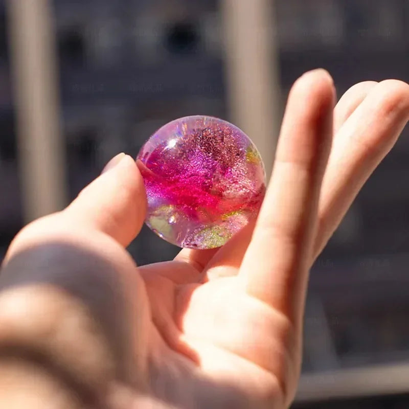 Fantasy Colorful Glass Star Ball