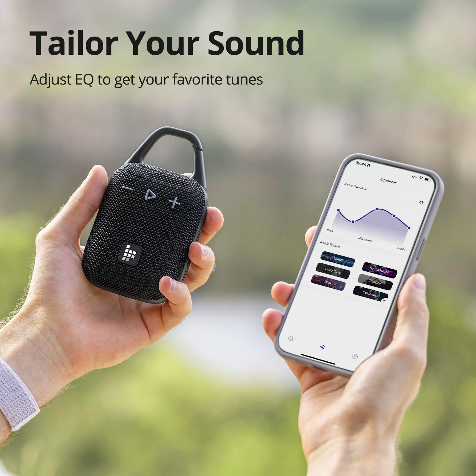Portable Bluetooth Speaker with Hook