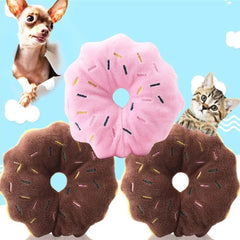 Soft Donuts Plush Dog Toy